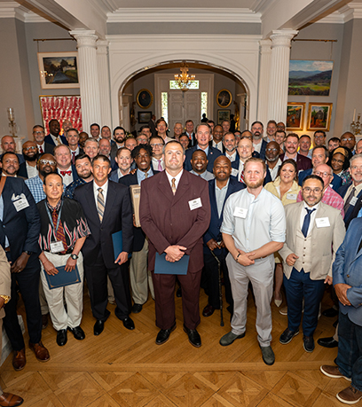 ورجینیا بھر کے والد کے ساتھ گورنر۔